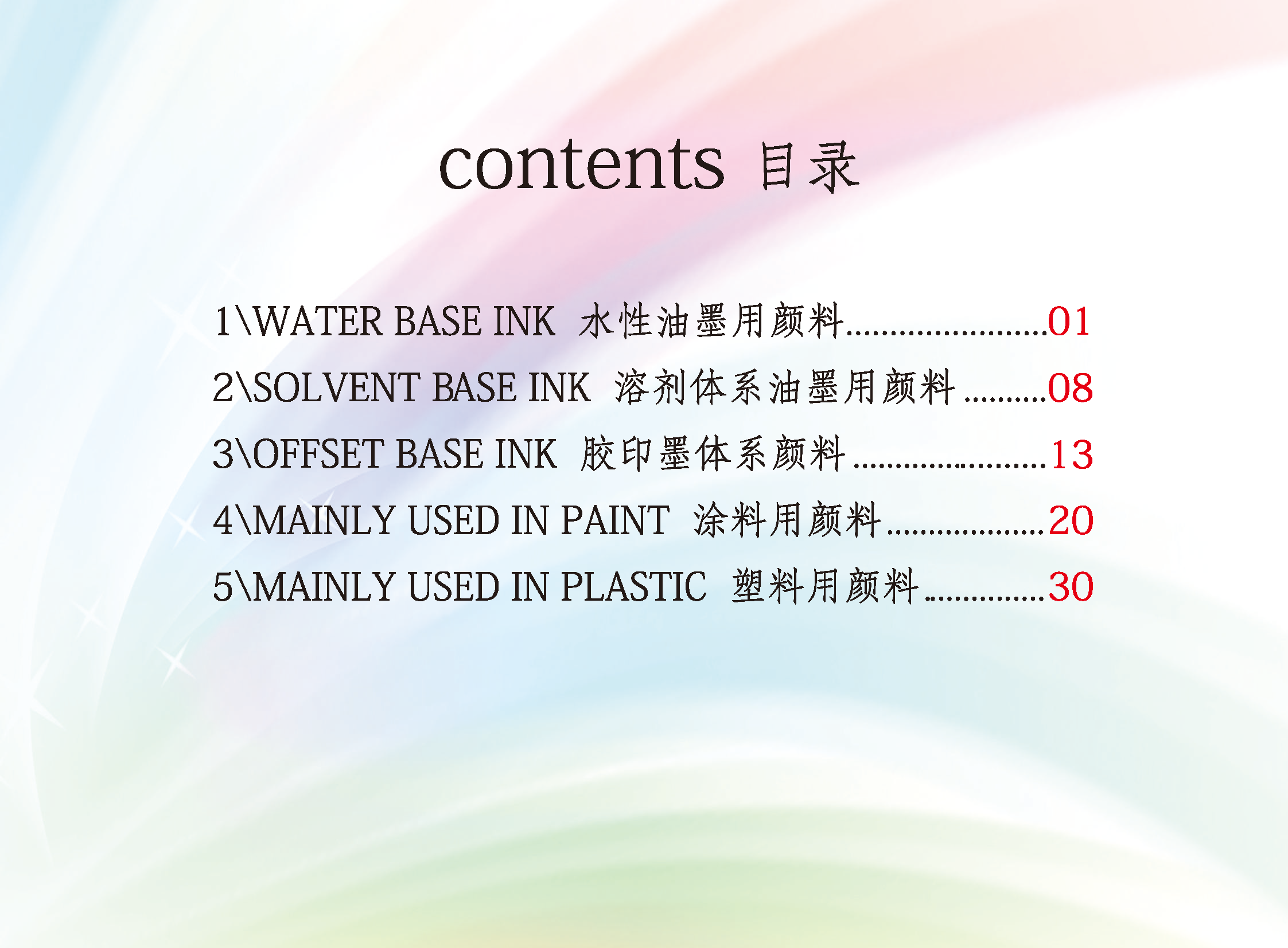 水性油墨用颜料